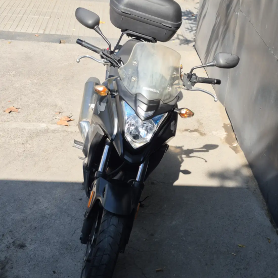 Honda CB500X 2015 usada frontal top case GIVI incluido negro Santiago Chile