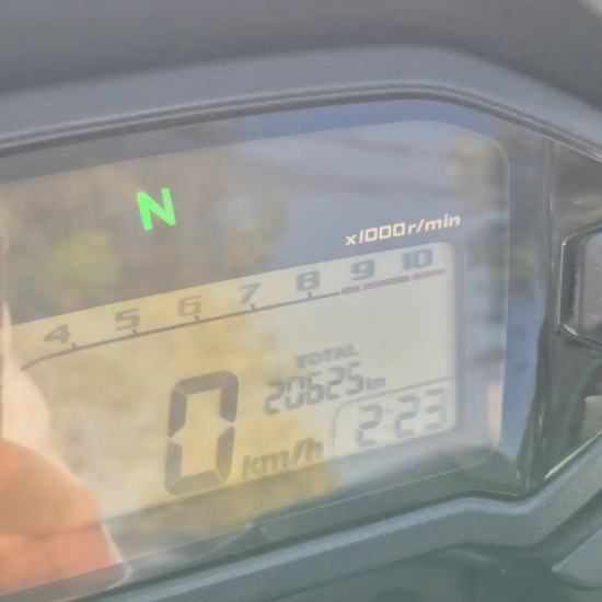 Honda CB500X 2015 tablero digital kilometraje real 20625 km verificado