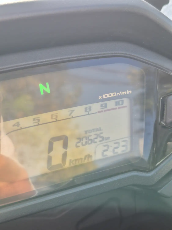 Honda CB500X 2015 tablero digital kilometraje real 20625 km verificado