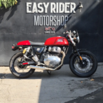 Royal Enfield Continental GT 650 2022 usada rojo perfil lateral café racer Easy Rider Motorshop Santiago