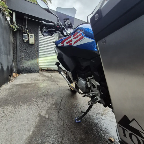 BMW F850 GS Adventure usada 2019 detalle decal Rallye azul