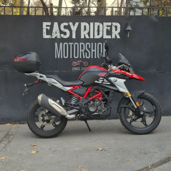 BMW G310 GS usada 2025 Rojo Racing perfil lateral Easy Rider Motorshop Santiago