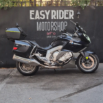 BMW K1600 GTL 2012 usada azul real metalizado perfil lateral Easy Rider Motorshop Santiago