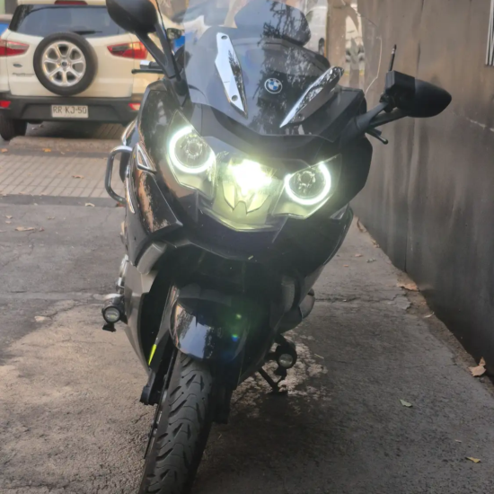 BMW K1600 GTL 2012 frontal directo faros xenon luces auxiliares Santiago