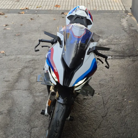 BMW S 1000 RR usada 2020 vista frontal superior detalle carenado