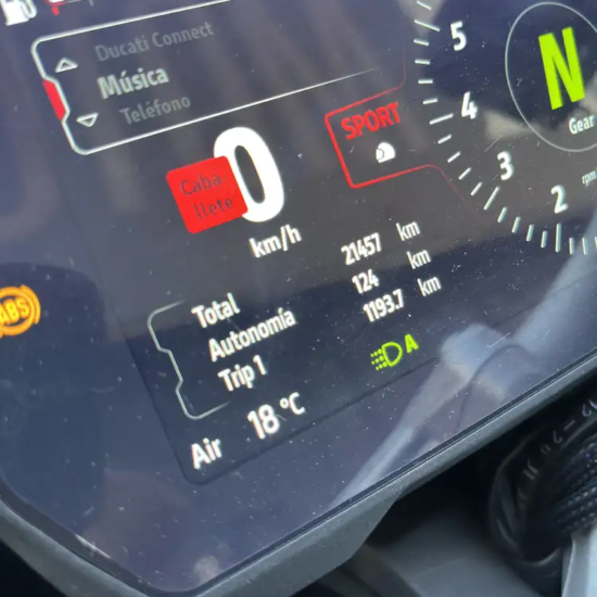 odómetro Multistrada usada Santiago 21.457 km verificados