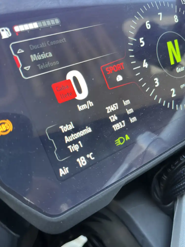 odómetro Multistrada usada Santiago 21.457 km verificados
