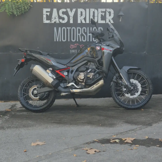 Honda Africa Twin CRF1100D usada 2025 negro mate perfil lateral Easy Rider Motorshop Santiago