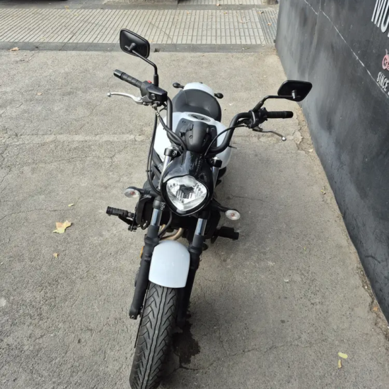 Kawasaki Vulcan S usada 2019 blanca vista frontal – Easy Rider Motorshop