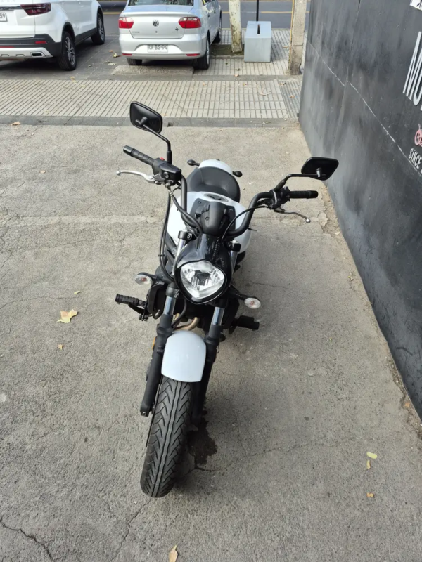 Kawasaki Vulcan S usada 2019 blanca vista frontal – Easy Rider Motorshop