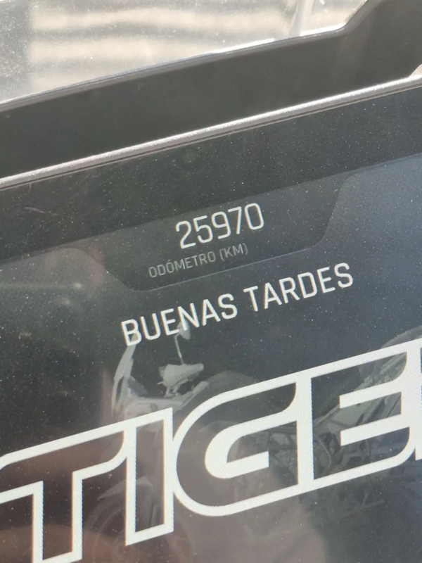 Odómetro Triumph Tiger 900 Rally usada 2022 – 25.970 km verificados