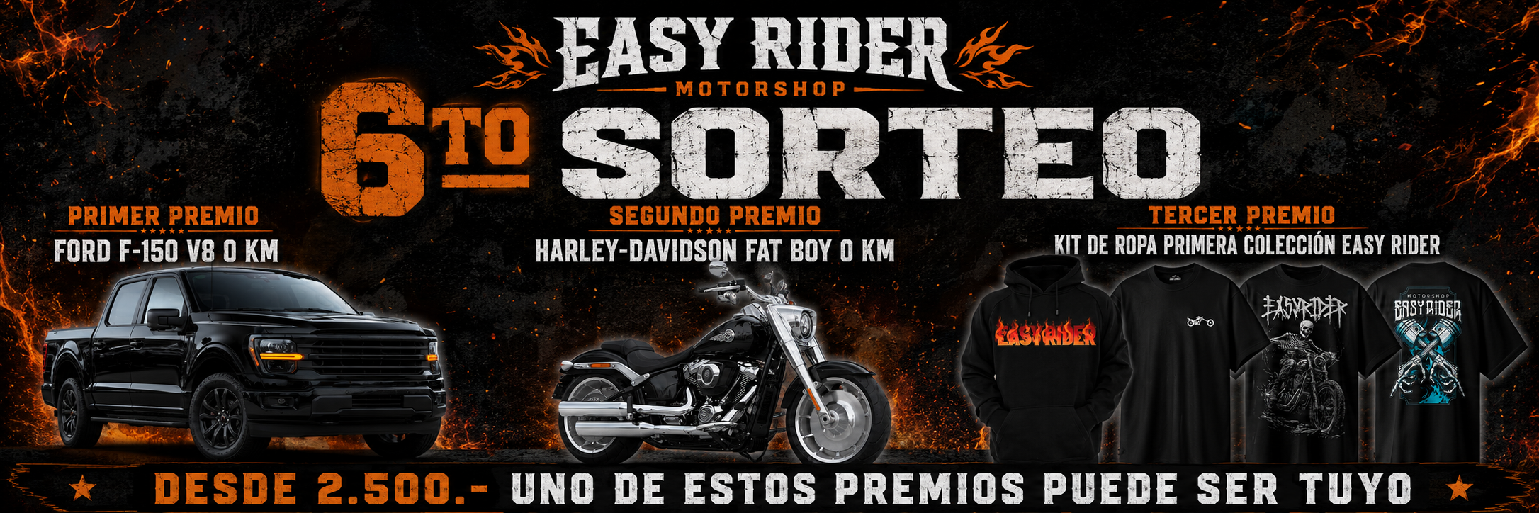 6to Sorteo Easy Rider Web