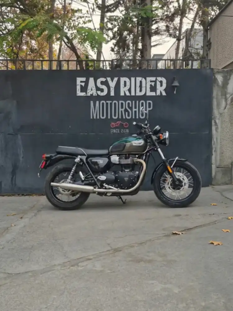 BONNEVILLE T100 900CC usada Santiago perfil lateral Easy Rider Motorshop