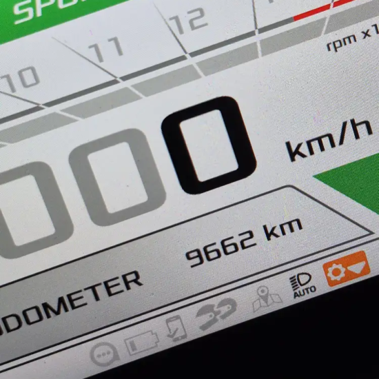 odómetro RSV4 FACTORY usada Santiago 9.662 km verificados
