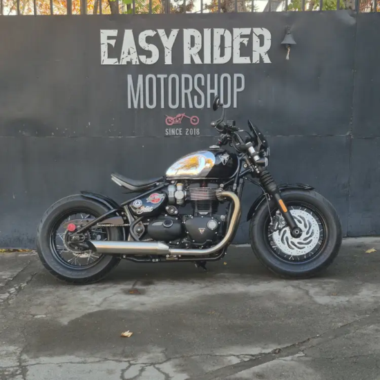 BONNEVILLE BOBBER 1200CC usada Santiago perfil lateral Easy Rider Motorshop