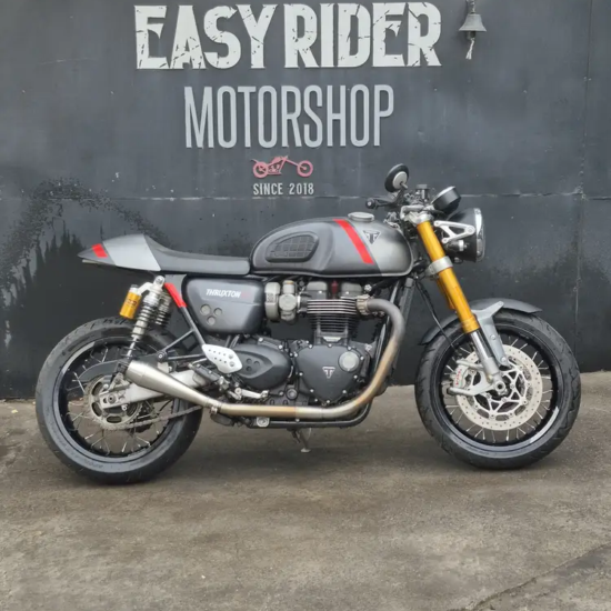 THRUXTON 1200CC usada Santiago perfil lateral Easy Rider Motorshop